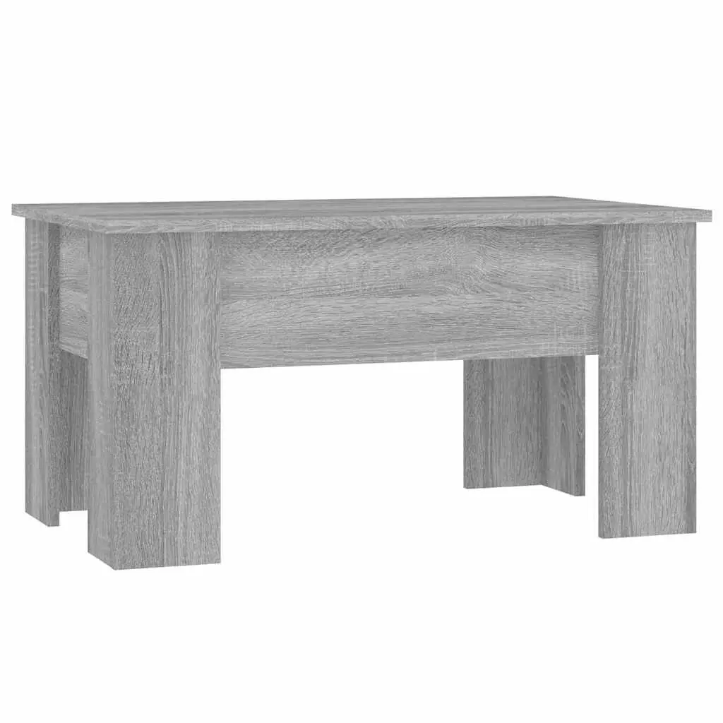 Coffee Table for Living Room Grey Sonoma Lift-Top Storage Compartment 79L x 49W x 41H cm