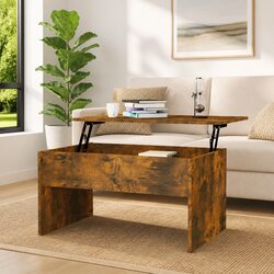 Specifications of Lift Top Coffee Table in Smoked Oak