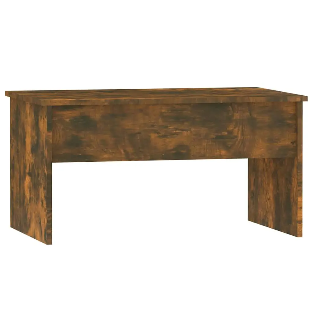 Coffee Table Lift Top Smoked Oak Modern Living Room 80L x 50.5W x 41.5H cm