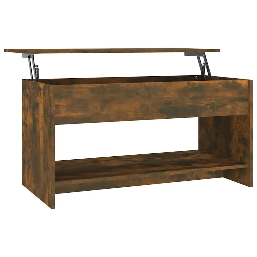 Coffee Table for Living Room Brown Engineered Wood 102 x 50 x 52.5 cm