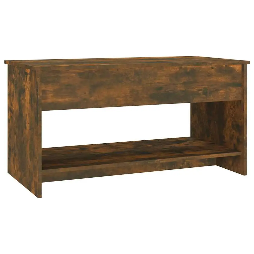 Coffee Table for Living Room Brown Engineered Wood 102 x 50 x 52.5 cm