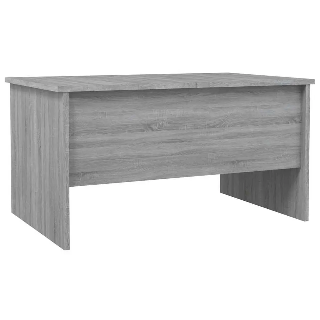 Coffee Table Grey Sonoma with Storage Compartments Adjustable Liftable Design