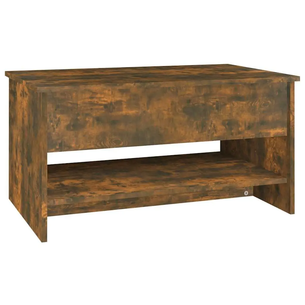 Coffee Table for Living Room Smoked Oak Adjustable Liftable Top