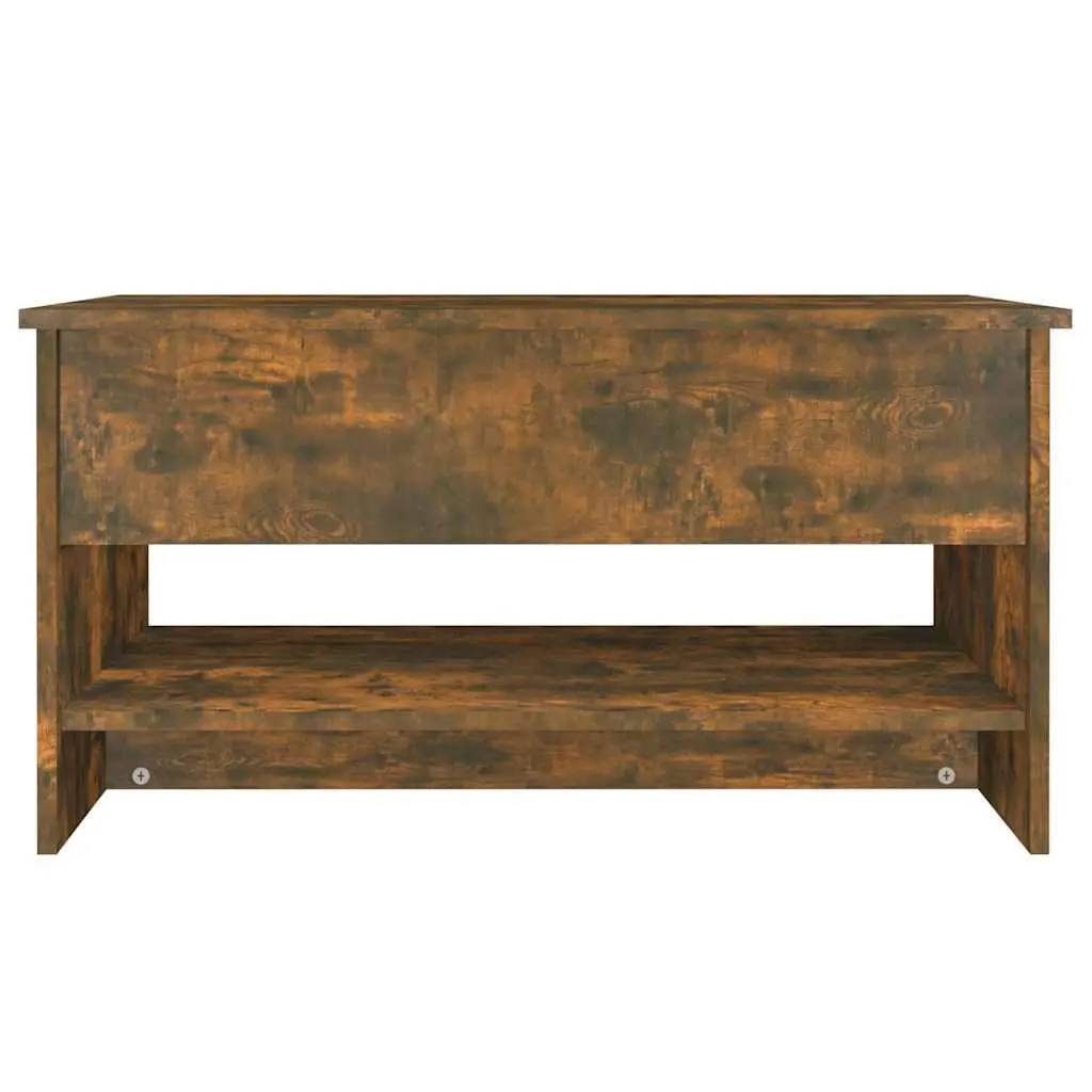 Coffee Table for Living Room Smoked Oak Adjustable Liftable Top