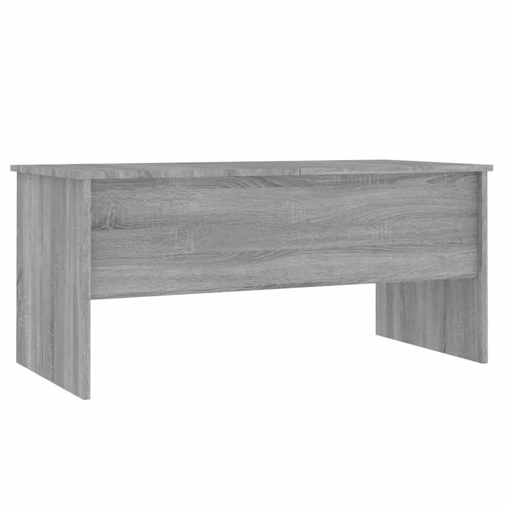 Coffee Table Grey Sonoma with Hidden Storage Compartments Adjustable Liftable