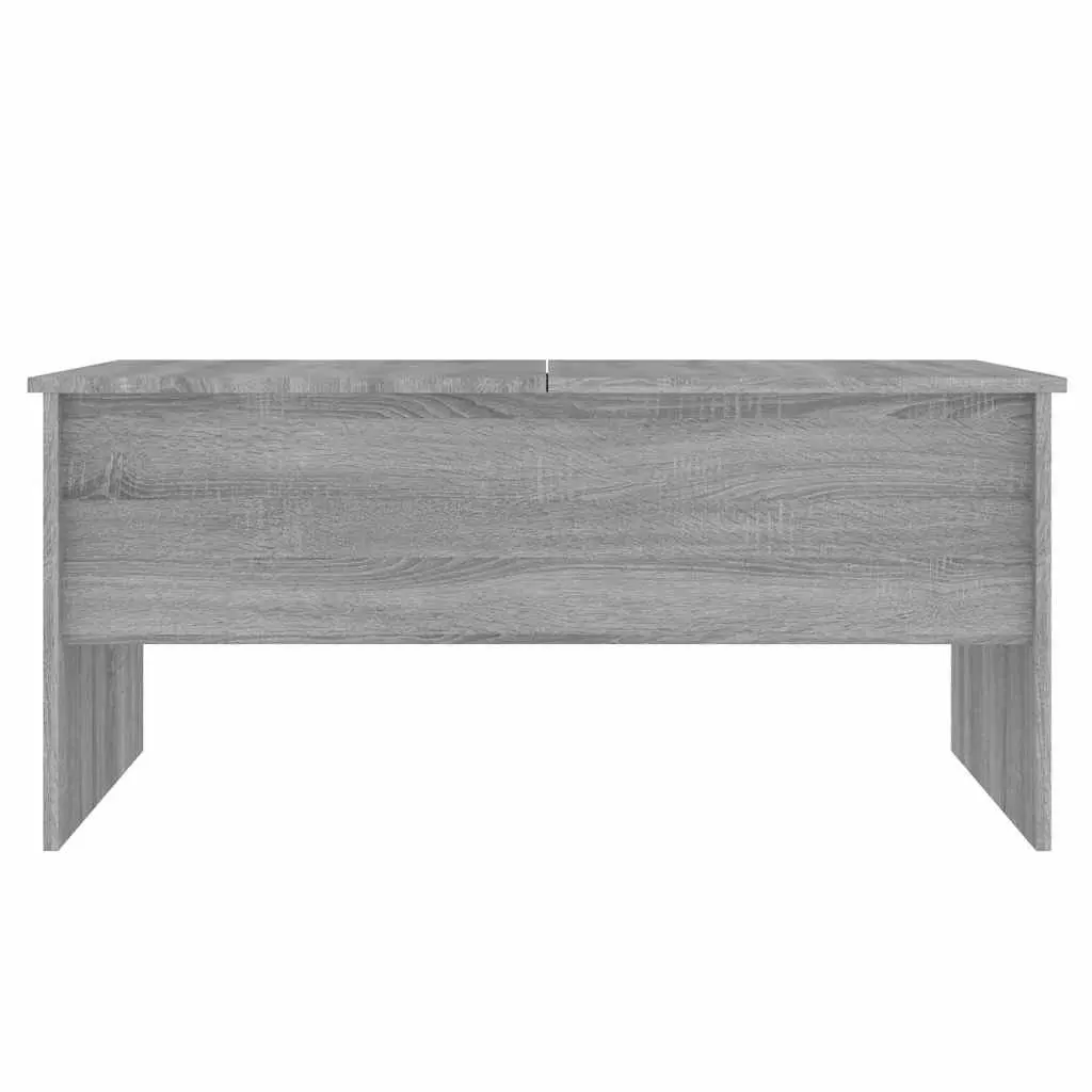 Coffee Table Grey Sonoma with Hidden Storage Compartments Adjustable Liftable