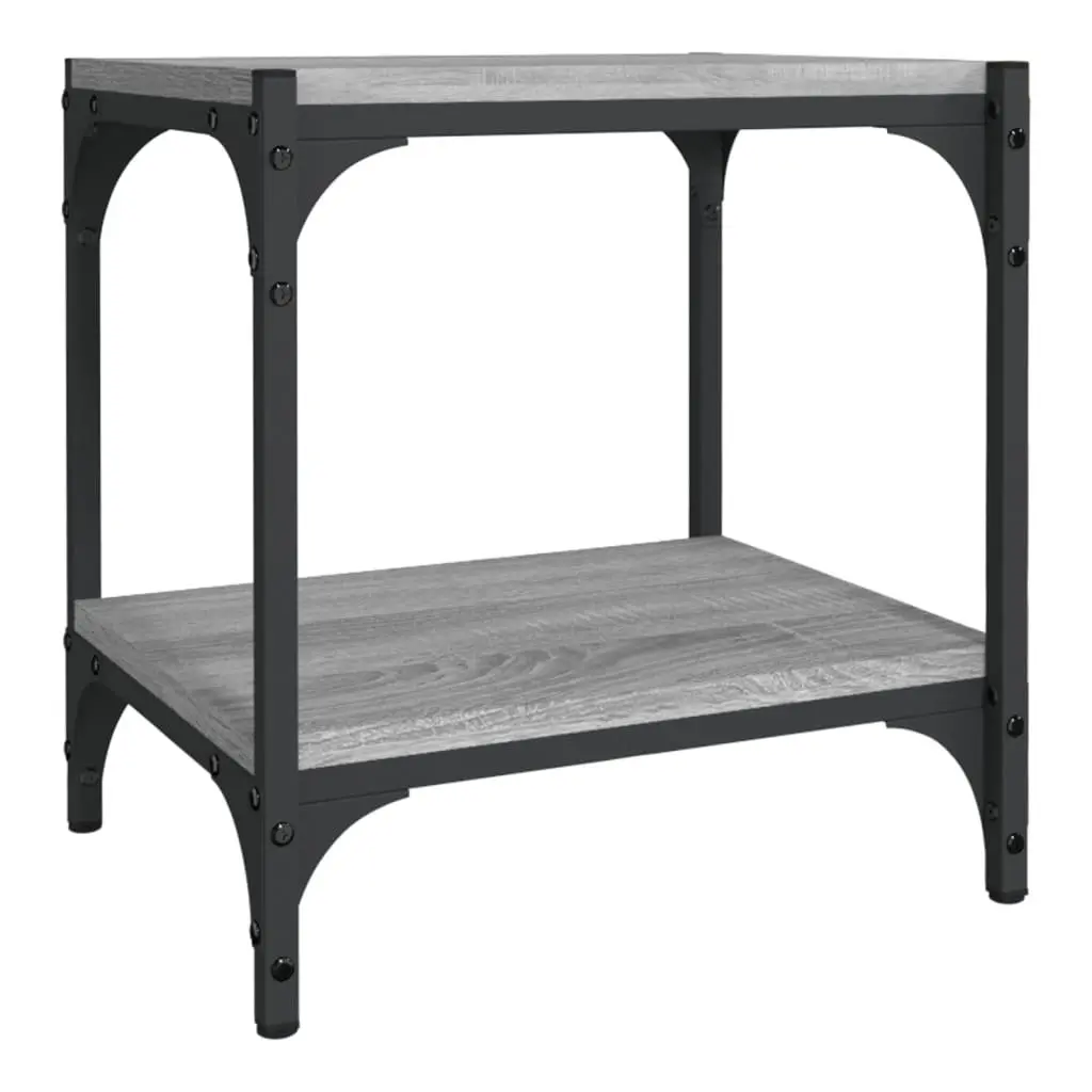 TV Cabinet Living Room Grey 40x33x41cm Industrial Style Storage Unit