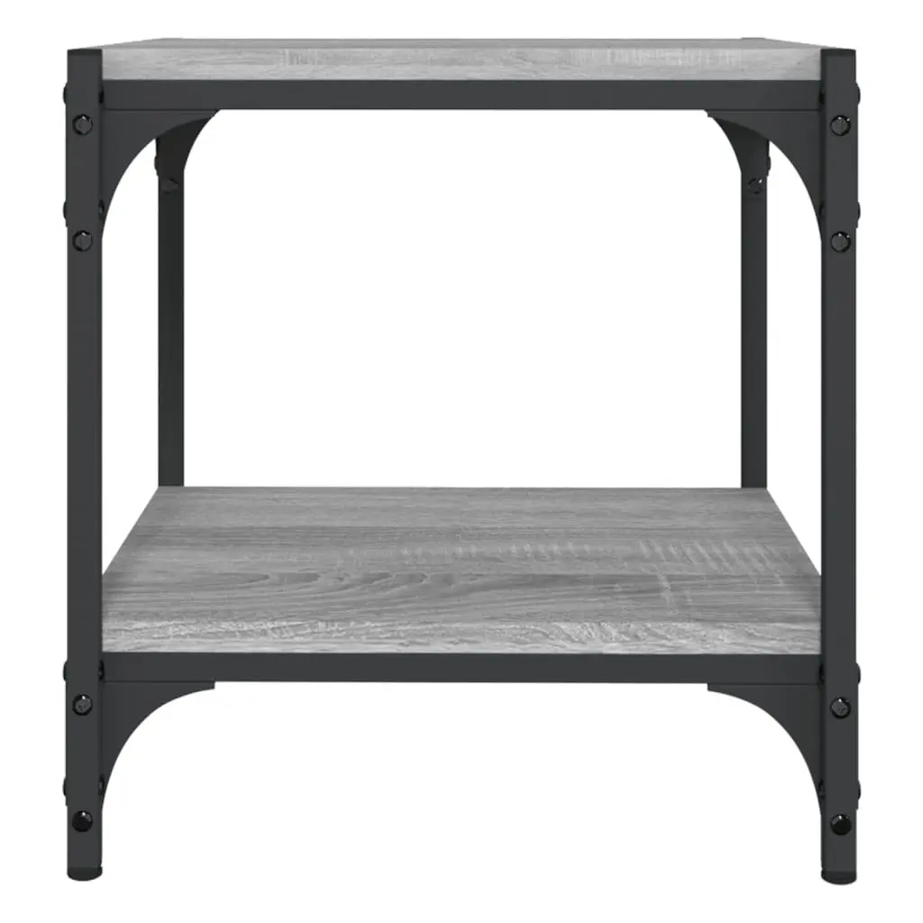 TV Cabinet Living Room Grey 40x33x41cm Industrial Style Storage Unit
