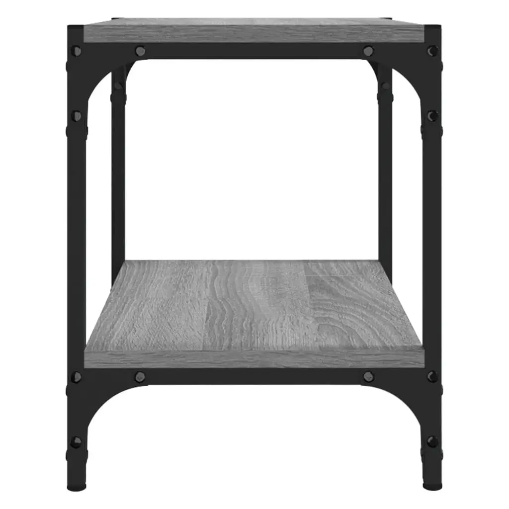 TV Cabinet Living Room Grey 40x33x41cm Industrial Style Storage Unit