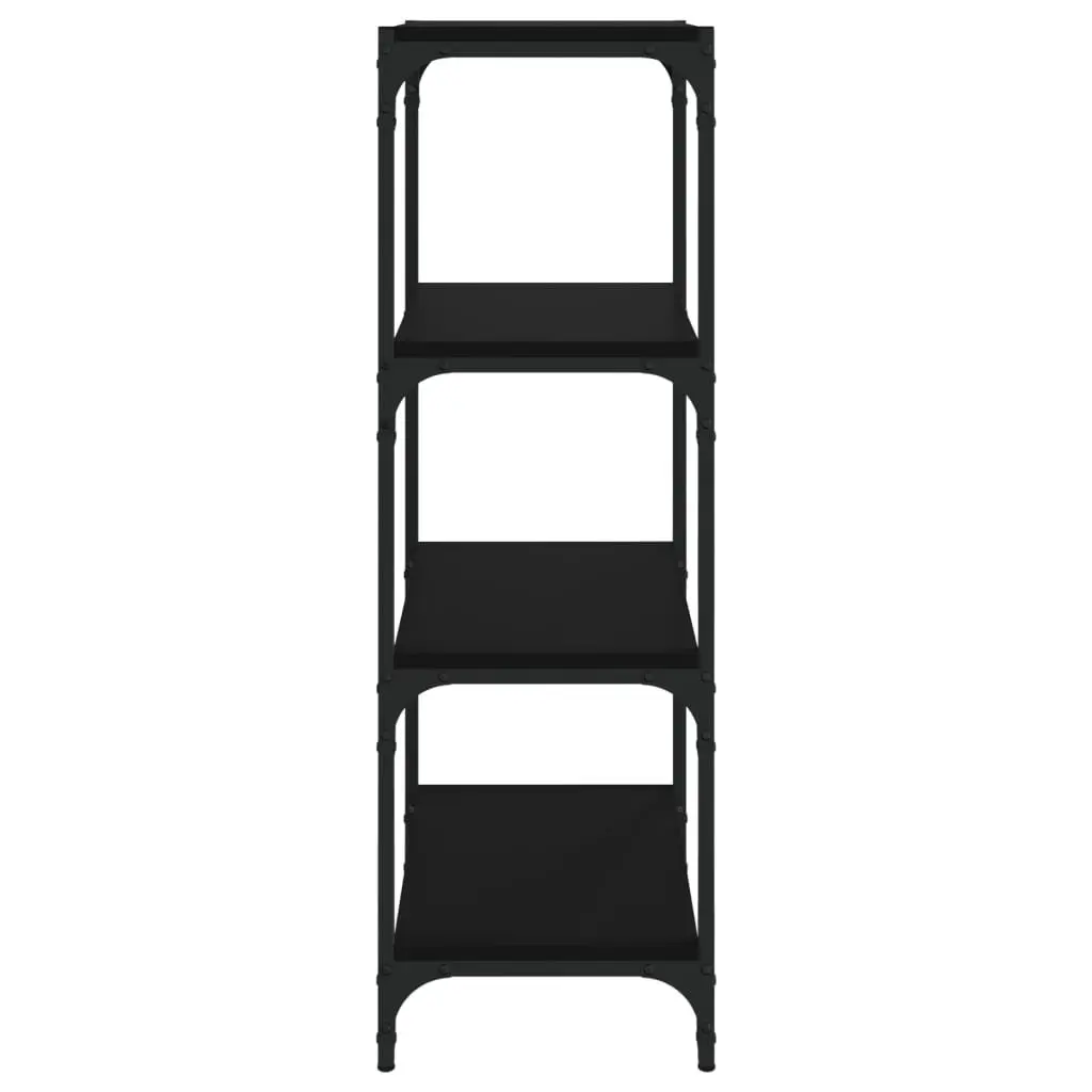 Book Cabinet Black 40x33x100 cm Storage Shelving Unit 4 Shelf