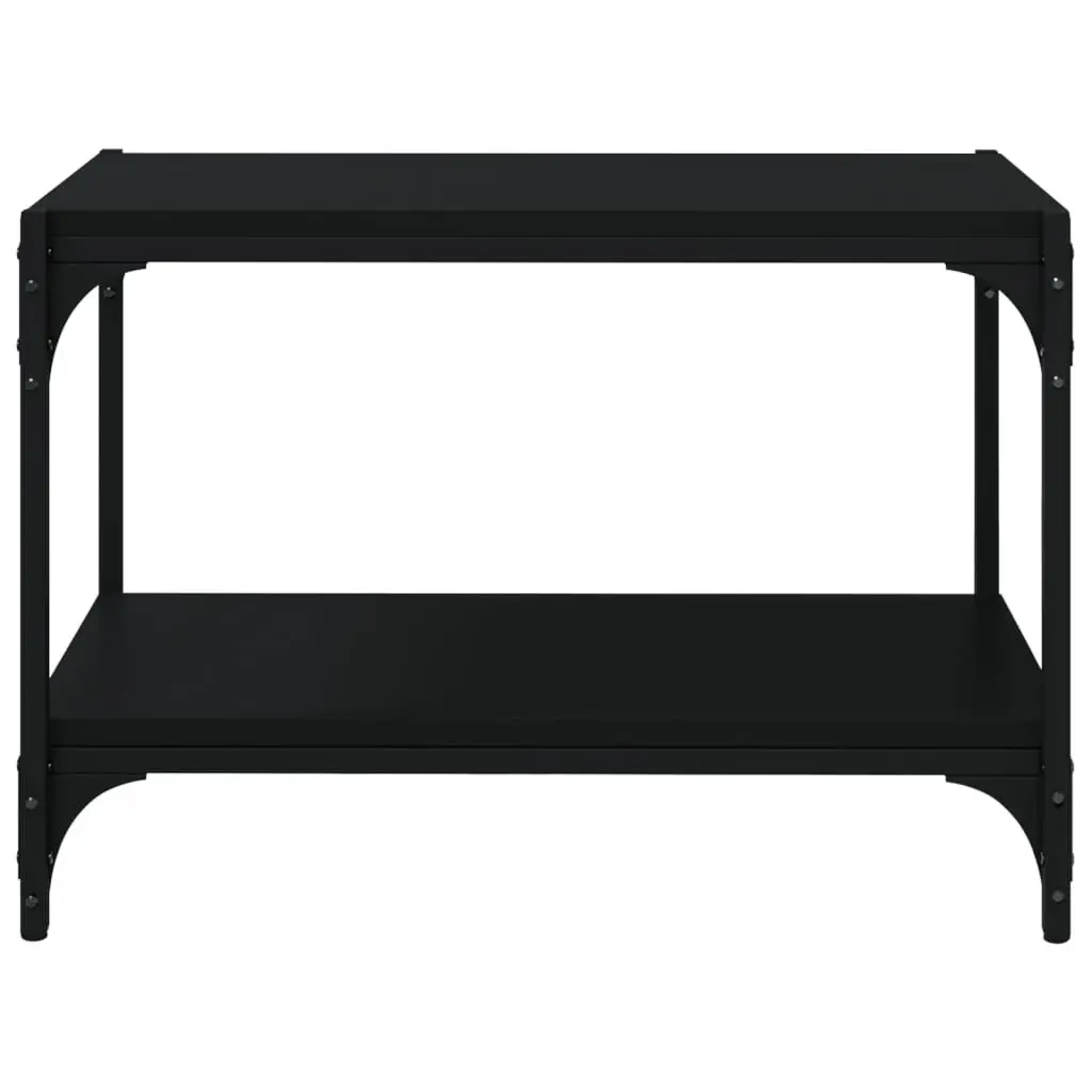 TV Cabinet Black Industrial Style Living Room 60x33x41 cm