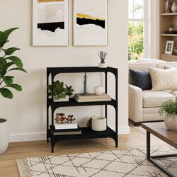 Book Cabinet Specifications: Black 60x33x70.5cm with 3 Shelves