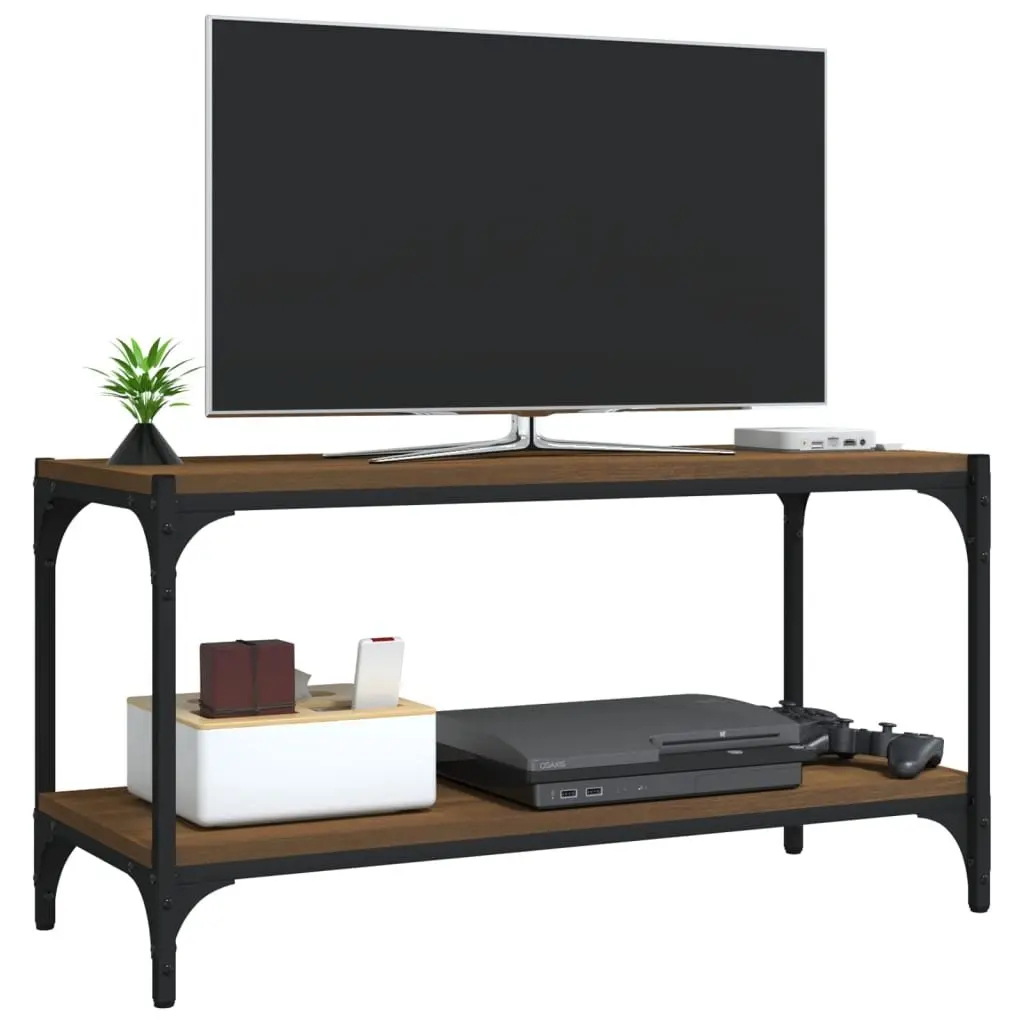 Brown Oak TV Cabinet 80x33x41cm