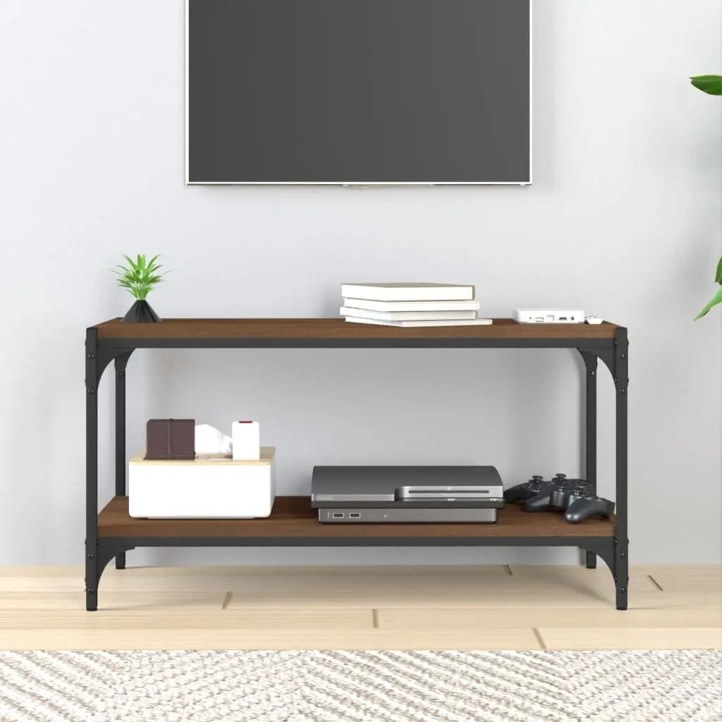 Brown Oak TV Cabinet 80x33x41cm