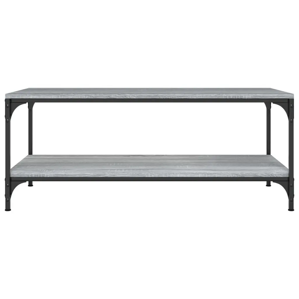 Coffee Table Grey Sonoma 100x50x40 cm Living Room Storage Accent Side Table
