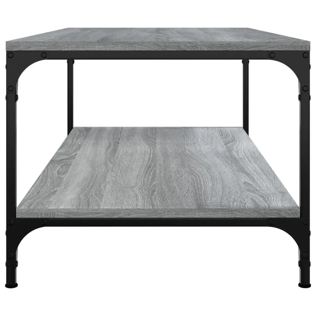 Coffee Table Grey Sonoma 100x50x40 cm Living Room Storage Accent Side Table