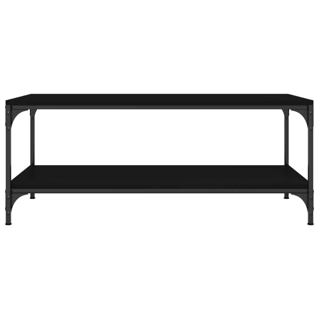 Coffee Table Black 80x50x40 cm Living Room Sofa Side Table Storage Furniture