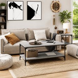 Engineered Wood Coffee Table Grey Sonoma 80x50x40 cm