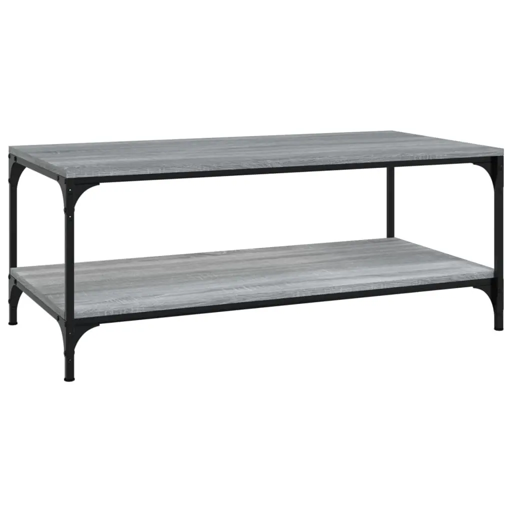 Coffee Table Grey Sonoma 80x50x40 cm Living Room Furniture Storage Accent Table