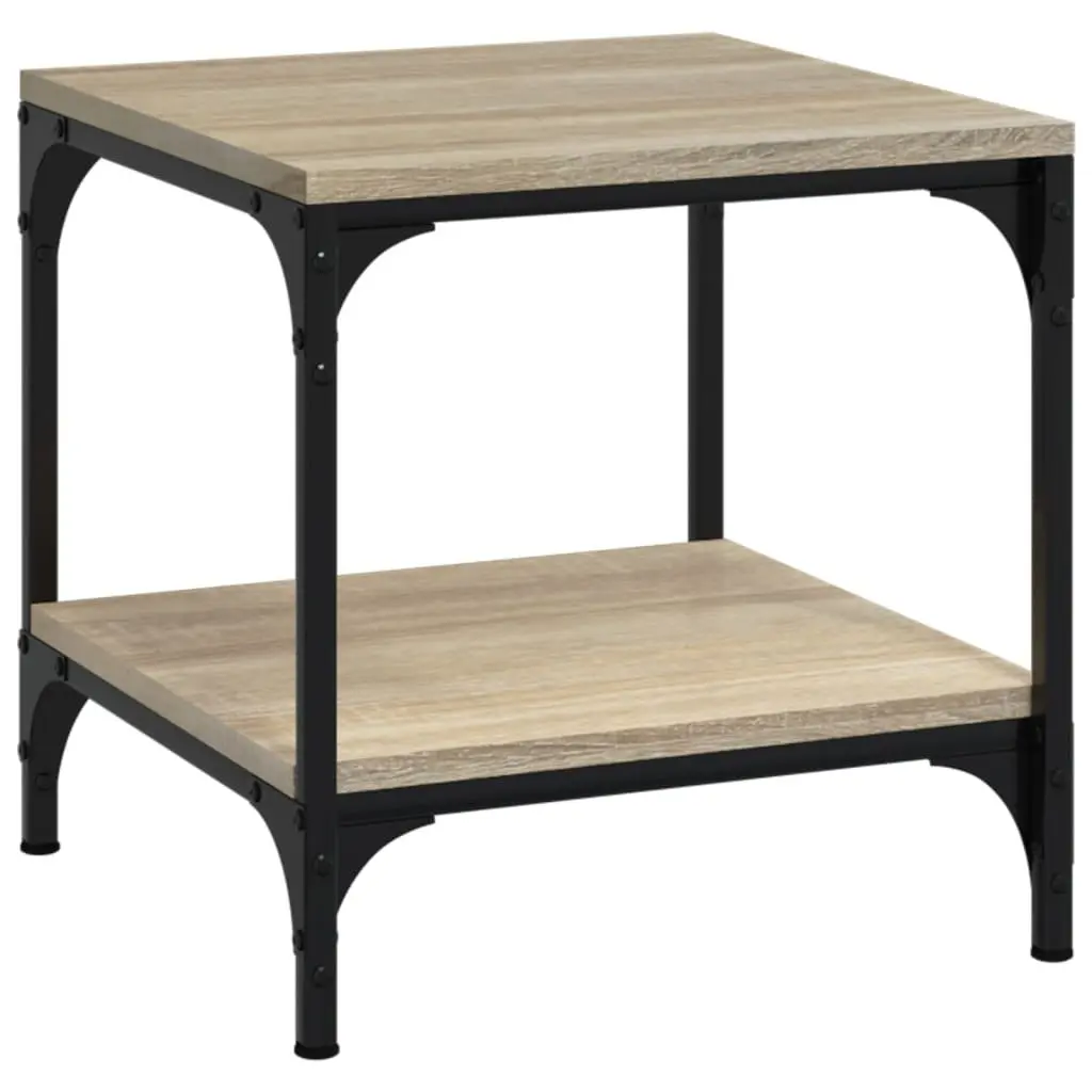2 Brown Engineered Wood Side Tables