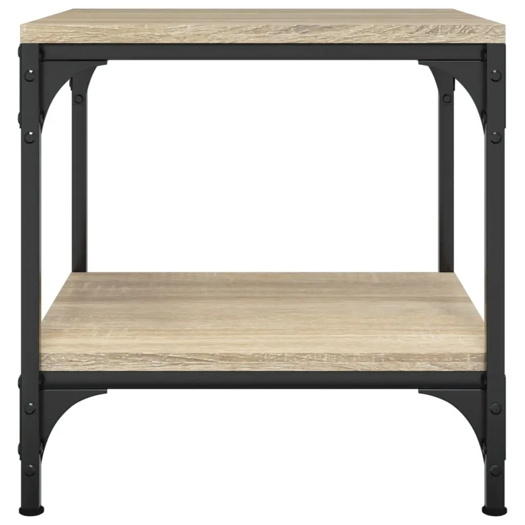 2 Brown Engineered Wood Side Tables