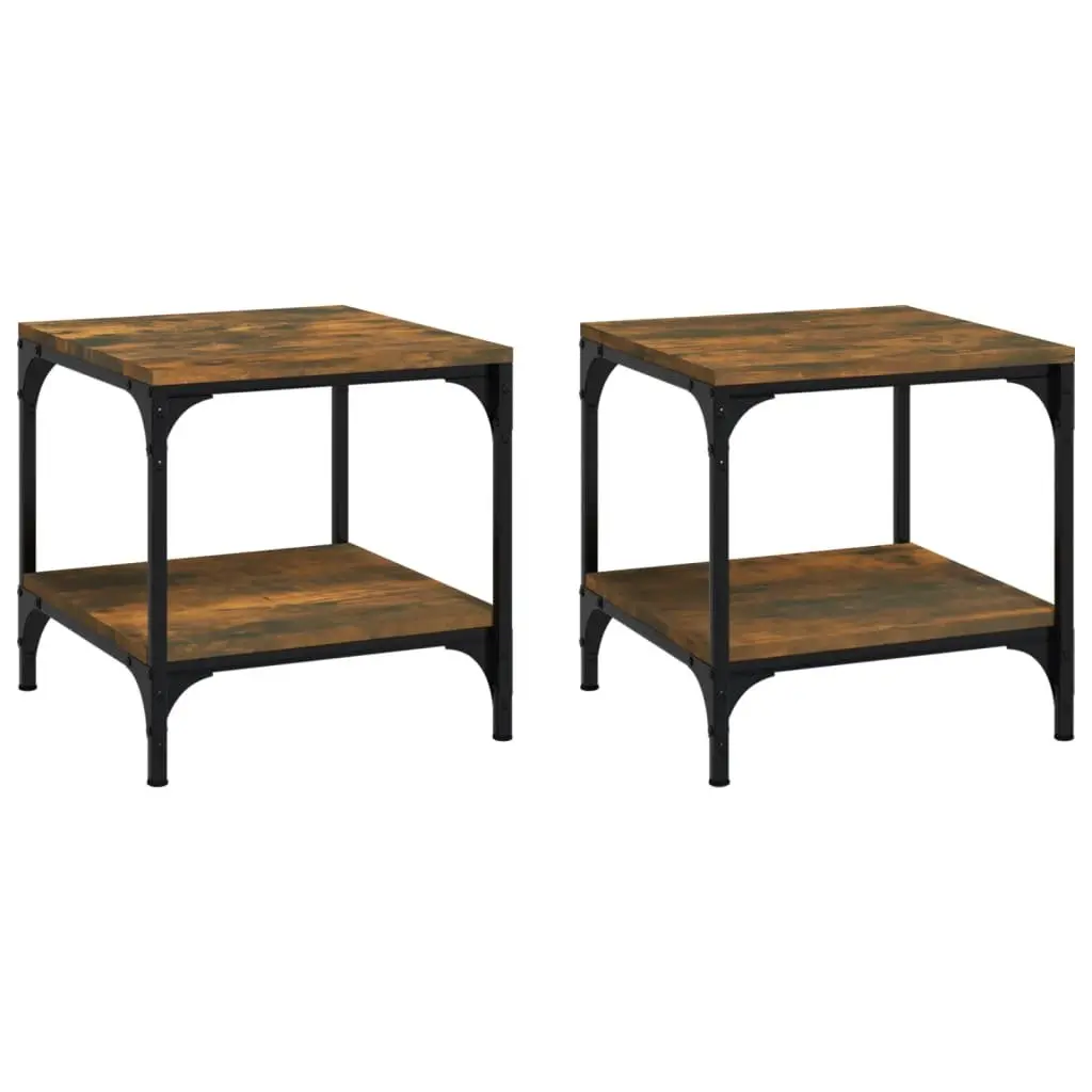 Brown Engineered Wood Side Tables