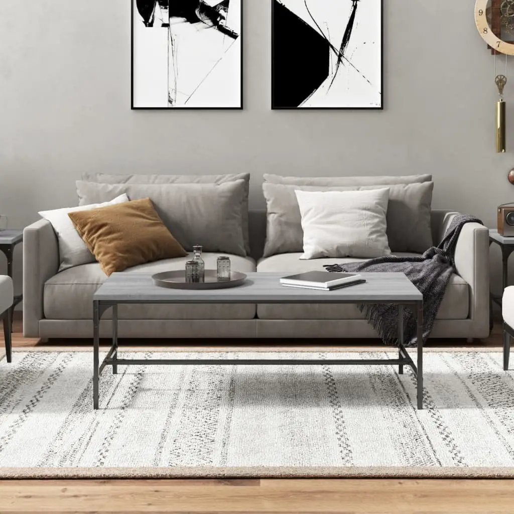 Coffee Table Living Room Grey Sonoma 100x50x35cm