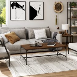 Specifications for Brown Oak Coffee Table 100x50x35 cm