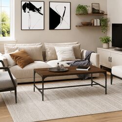 Coffee Table Specifications: Brown Oak 80x50x35 cm