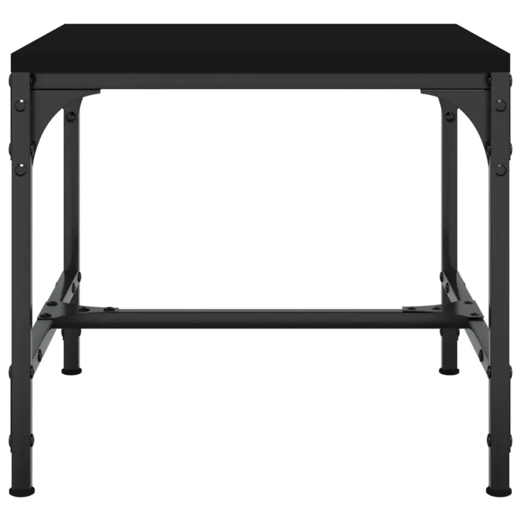 Side Tables 2 pcs Black 40x40x35 cm Living Room Accent Coffee Table Set