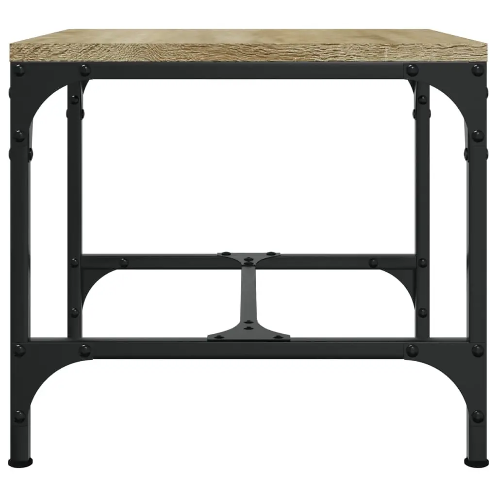 Side Tables 2 pcs Brown 40x40x35 cm Engineered Wood Industrial Accent Furniture
