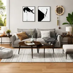 Brown Side Tables - Dimensions 40x40x35 cm, Set of 2