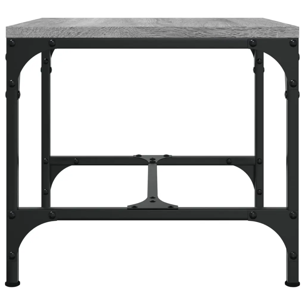 Grey Side Tables 2 pcs 40x40x35 cm
