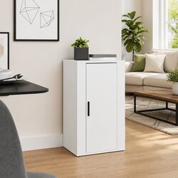 Sideboard Cabinet White Storage Cupboard Engineered Wood 40x33x70cm Furniture
