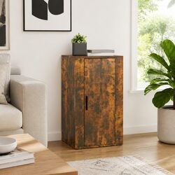 Brown Engineered Wood Sideboard Cabinet Dimensions and Specs