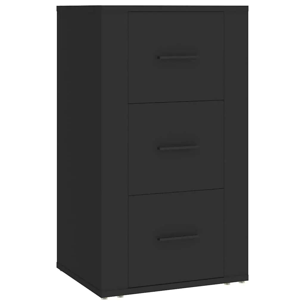 Black Sideboard Cabinet with Drawers