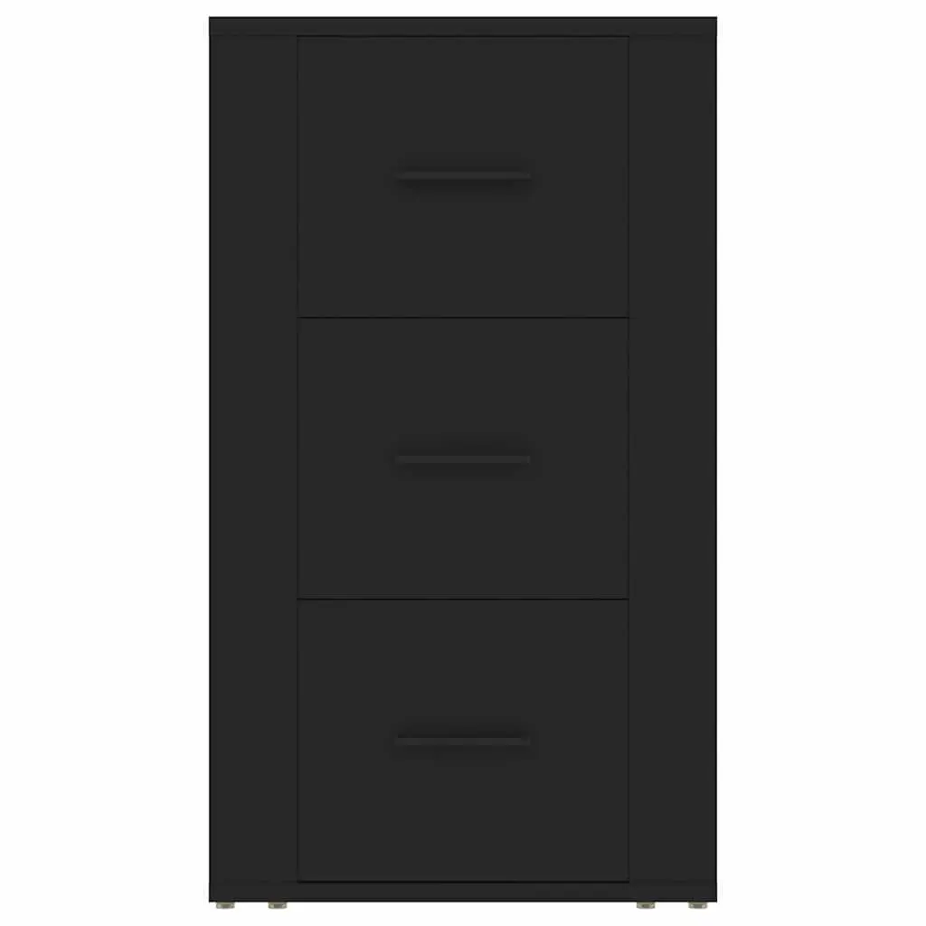 Black Sideboard Cabinet with Drawers