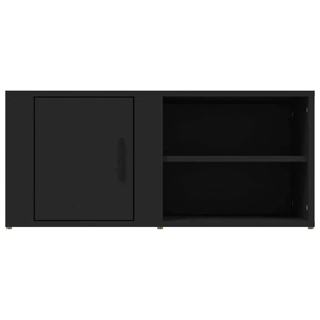 Black TV Cabinets 2 pcs 80x31.5x36 cm