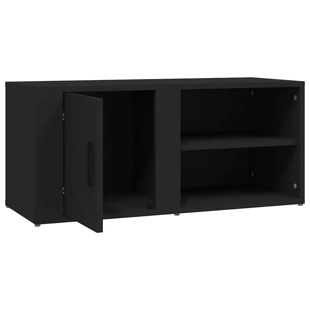 Black TV Cabinets 2 pcs 80x31.5x36 cm