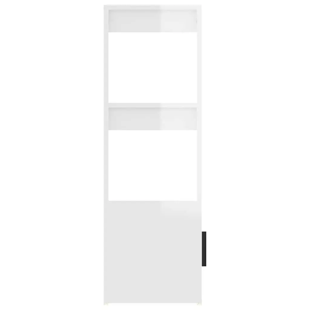 White High Gloss Sideboard with Shelves