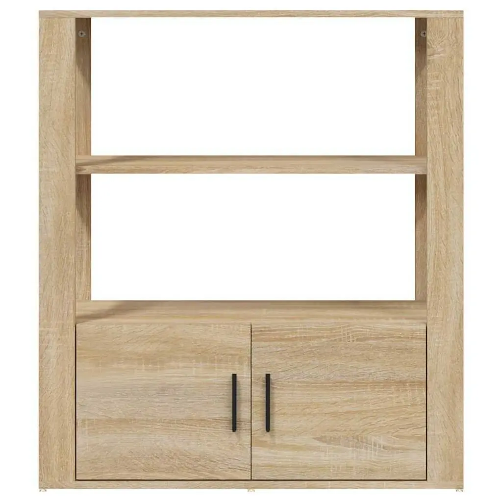 Sideboard Storage Cabinet for Living Room Brown Engineered Wood 80W x 30D x 90H cm