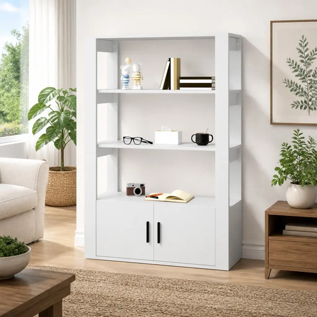 Sideboard Cabinet Living Room 80x30x119.5cm Engineered Wood Storage Buffet Furniture