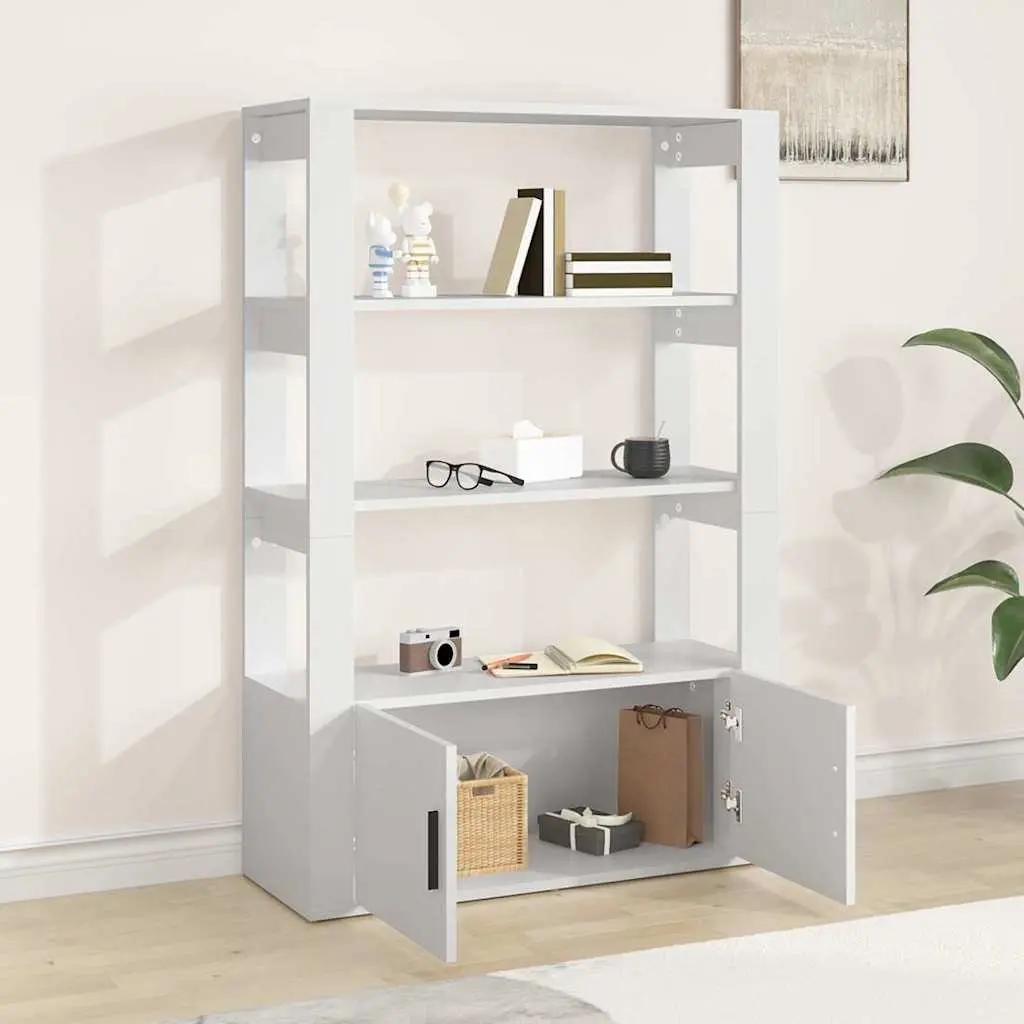 Sideboard Cabinet Living Room 80x30x119.5cm Engineered Wood Storage Buffet Furniture