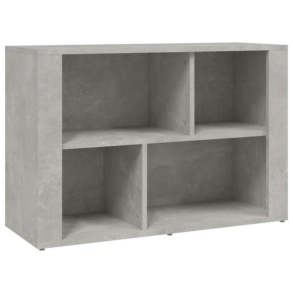 Sideboard Grey Storage Cabinet Engineered Wood Living Room Furniture Organizer