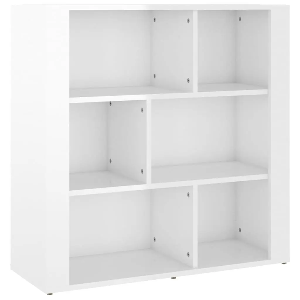 Sideboard High Gloss White Storage Cabinet Engineered Wood Furniture Living Room