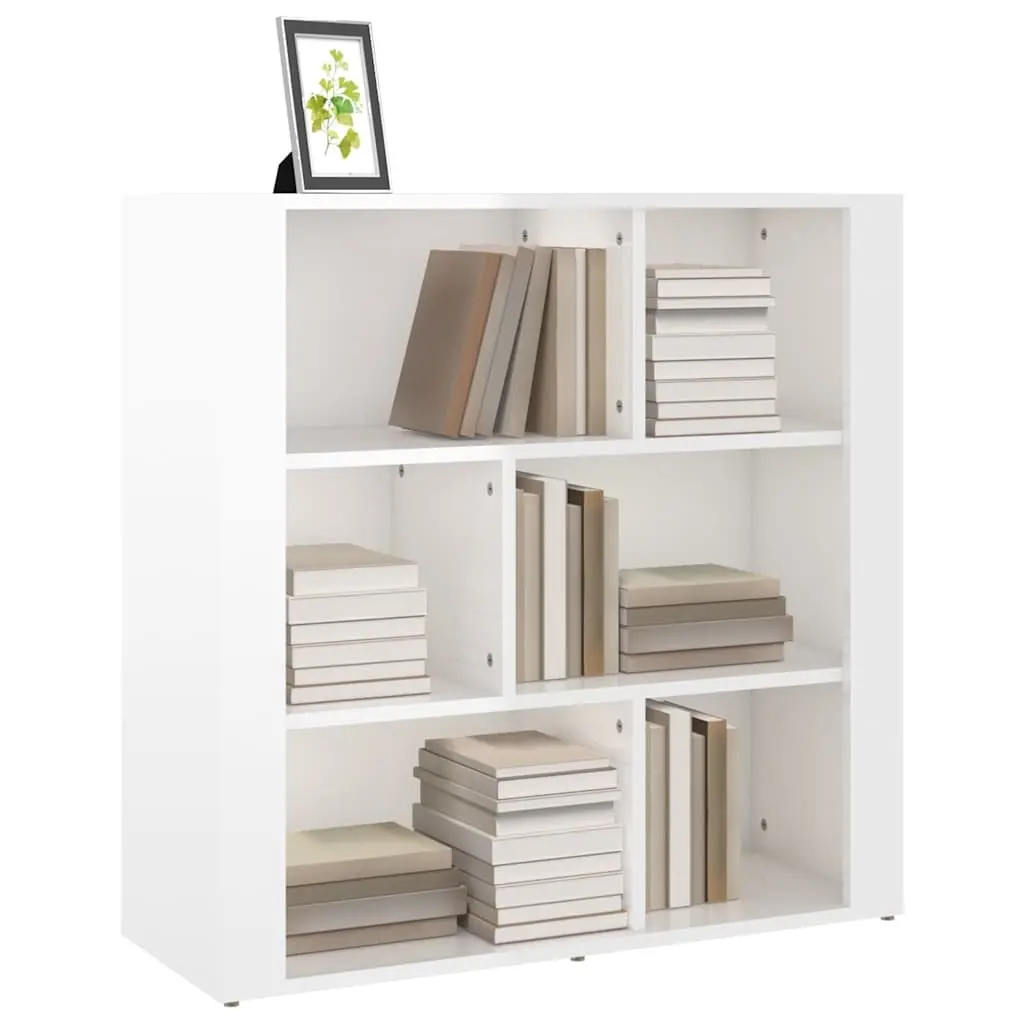 Sideboard High Gloss White Storage Cabinet Engineered Wood Furniture Living Room