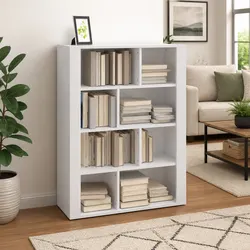 Engineered Wood Sideboard - White Storage Cabinet