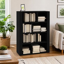 Black Sideboard Storage Cabinet - 80W x 30D x 106H cm