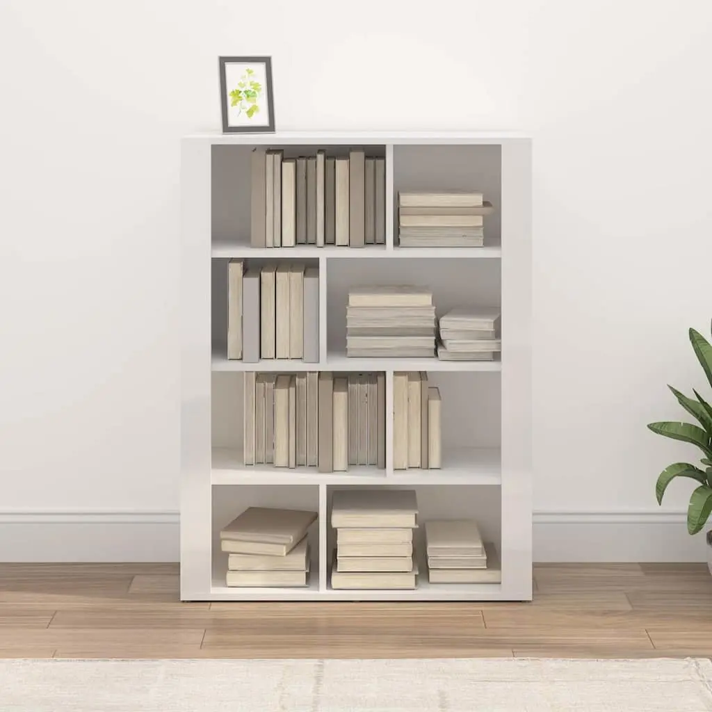 Sideboard Cabinet Storage Buffet Living Room 80W x 30D x 106H cm White High Gloss