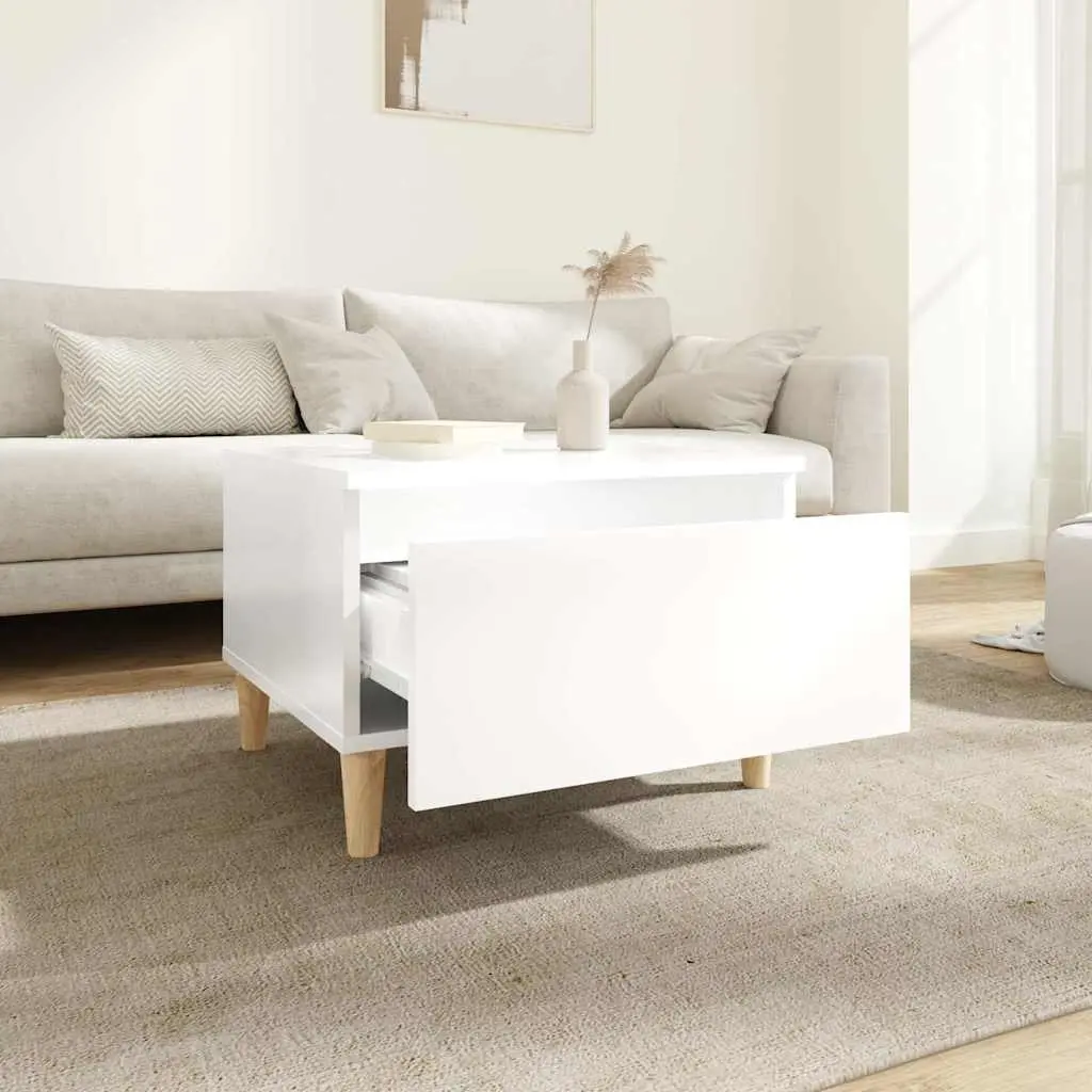 End Table Side Table High Gloss White Modern Living Room Accent Furniture